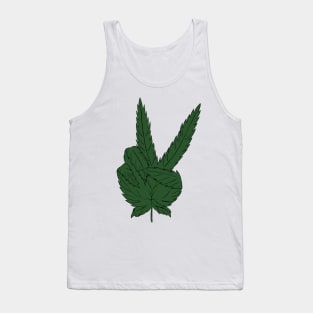 Marijuana Peace Sign Tank Top